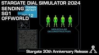 Stargate Dial Simulator 2024 sending SG1 Offworld - Nox Planet #stargate #stargateatlantis