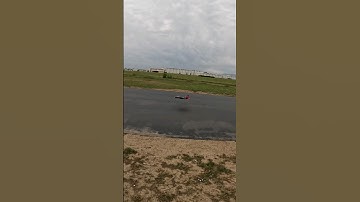 E-Flite F-15 Eagle Belly Landing on geotex #bullybreedrc #eaglefang #f15eagle #eflite