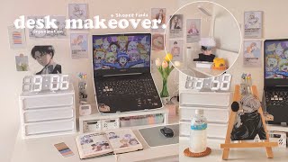 aesthetic desk makeover + shopee haul 🌸 soft pastel minimal, functional, anime & manhwa decor ☁️⭐️ screenshot 1