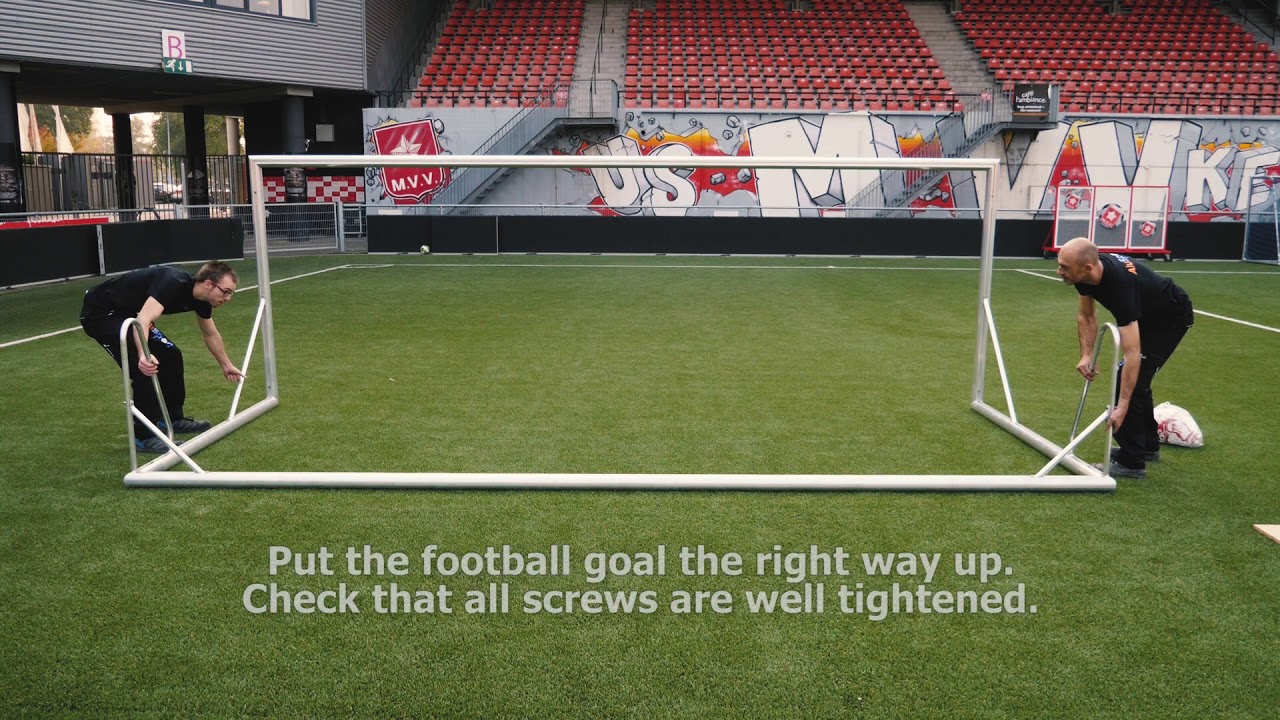 Assembly of football goal Model P with suspension of the net YouTube