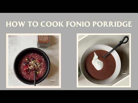 Organic Fonio & Hibiscus Porridge recipe