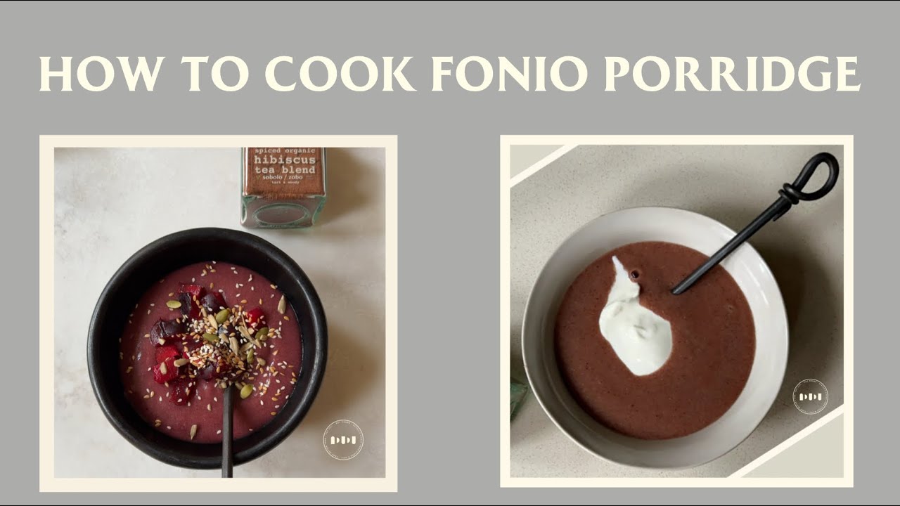 Organic Fonio & Hibiscus Porridge recipe