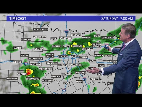 DFW Weather: Latest timeline for weekend rain - YouTube