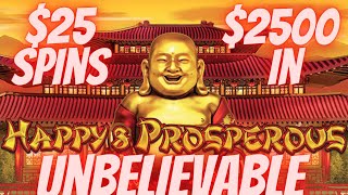 😊 UNVELIEVABLE $2500 IN HAPPY AND PROSPEROUS HIGH LIMIT DRAGON CASH SLOT MACHINE