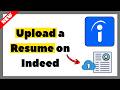 How to Upload a Resume or CV on Indeed (2026 Tutorial)