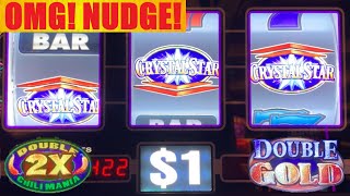 NUDGE! Crystal Star Deluxe + $10 Double Double Gold + Double Chili Mania + Happy Lantern Slot Play!