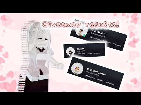 Robux giveaway results! (Please watch whole vid for new add-on)