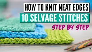 How to knit neat edges   The 10 best edge stitches in knitting