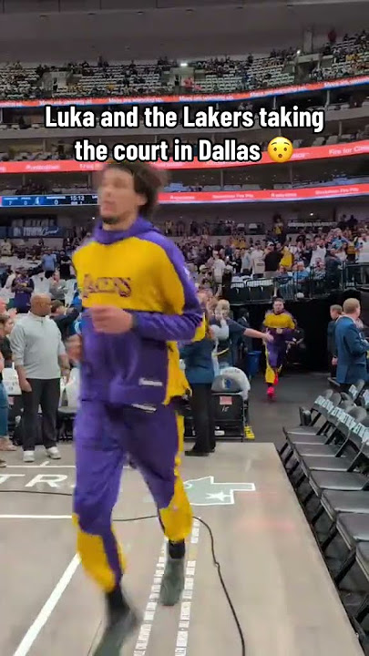 Luka running out of the tunnel 👀