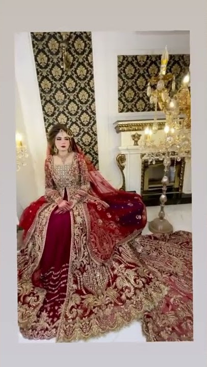 @sakshisindhi Long trail bridal lehenga 2022 Wedding Dress #shorts #wedding #bridal