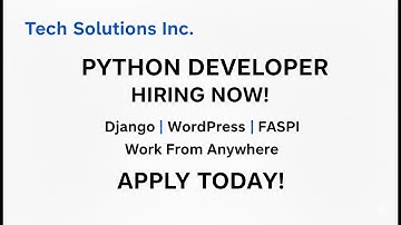 Python Developer Job | Full-Time | Django, Flask, FastAPI | Software Engineer Hiring