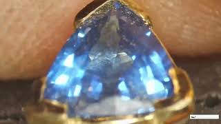 Reset #trillion cut #sapphire #bespoke #diamondsetting  #gemstonesetting  #restoration #jewellery