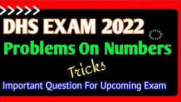 dhs problems on numbers | dhs most important question ‎@NeKnowledge