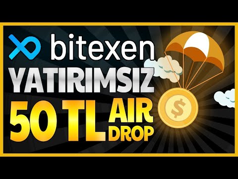 Bitexen 50 TL Airdrop | Bitexen Yatırımsız 50 TL Anında Çekilebilir Airdrop