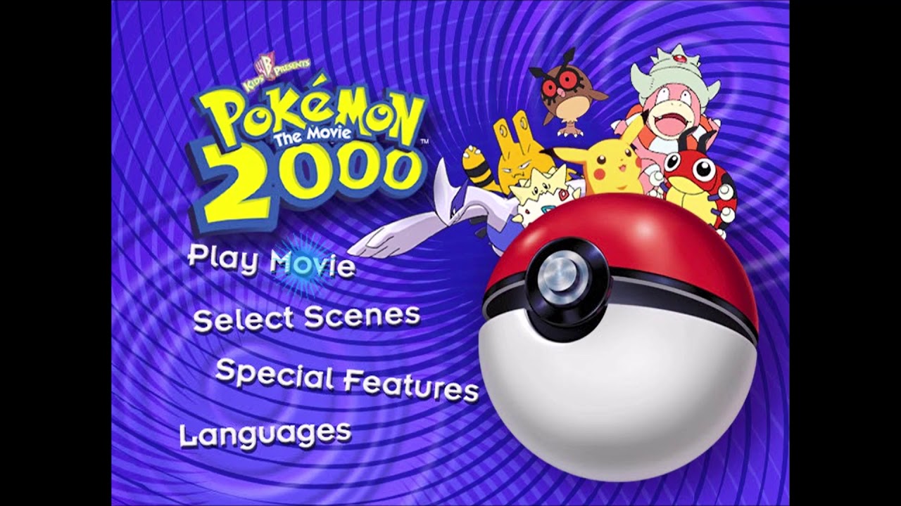 Pokemon The Movie 2000 DVD main menu screen - YouTube