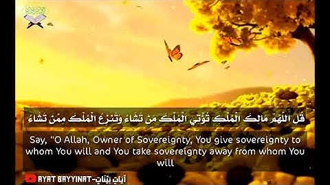 قل اللهم مالك الملك القارئ ياسر الزيلعي