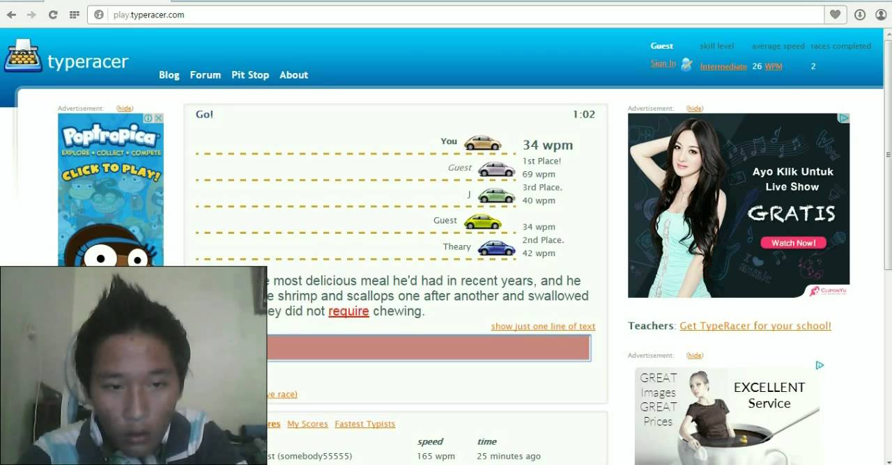 Typeracer - KETIKAN CEPAT - YouTube