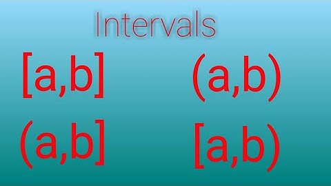 What is interval and interval notation in mathematics? - Sets - part 5 - Set theory