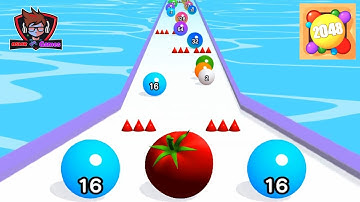 Ball Run 2048 - Gameplay Walkthrough Part 1 Tutorial Levels 511 TO 515 (iOS, Android)