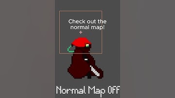 Why normal maps matter 💡#pixelart #gamedev #aseprite