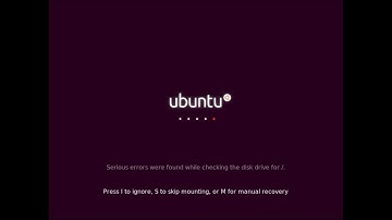 (Serious errors were found while checking the disk drive for /) on booting ubuntu 14.04 | FIXED!!
