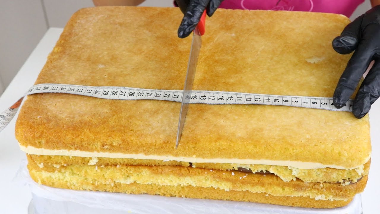 COMO MONTAR BOLO RETANGULAR PARA 80 PESSOAS [PASSO A PASSO] - FIZ DIFERENTE@Rebeca Poll