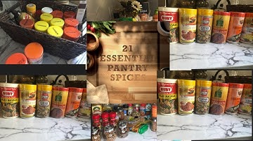 21 Essential Pantry Spices & Herbs