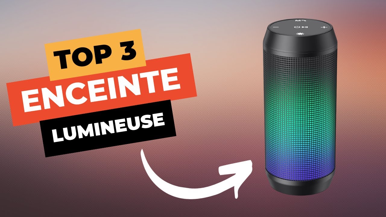 Enceinte Bluetooth Led Lampe de Table Haut-parleur 3 Luminosité 7