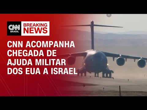 CNN acompanha chegada de ajuda militar dos EUA a Israel | AGORA CNN