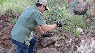 Breaking Rock to Find Rare Agates in a Private Mine – Amazing Discoveries!!