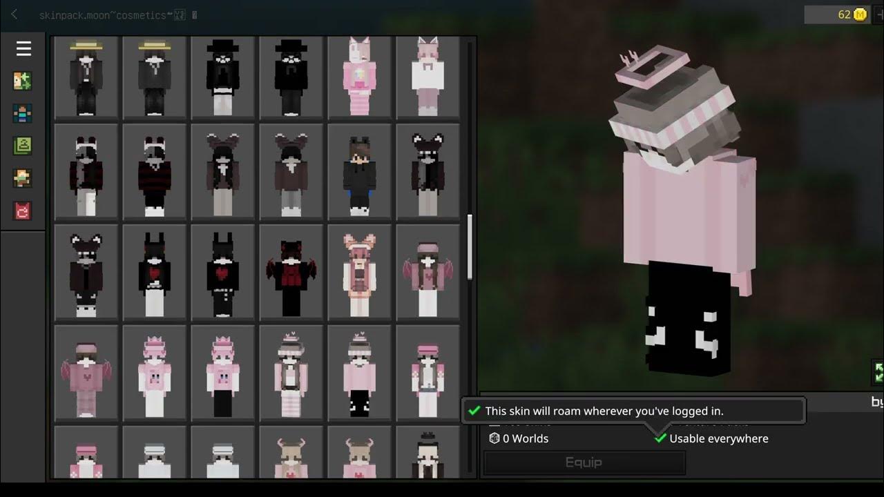 165 skins cosmetics capes and