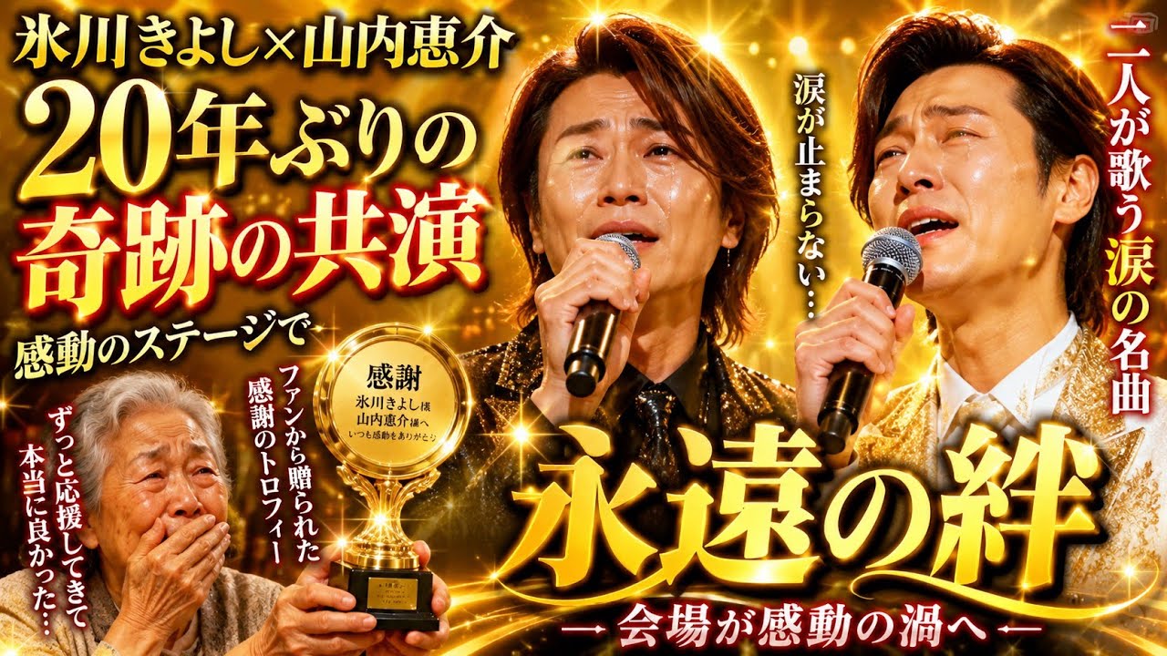 🎤😭✨氷川きよし×山内惠介20年ぶりの奇跡の共演🌸感動のステージで二