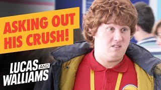Asking Out His Crush! | Come Fly With Me | Lucas and Walliams