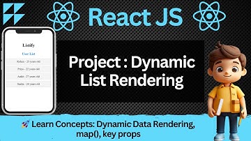 🚀 Create a Dynamic List Rending Component in ReactJS | Learn Data Rendering, map(), keys in React