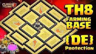 Th8 Farming Base Dark Elixir Protection Anti-All Clash Of Clans