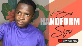 Sign Language Lessons / V-Bent Handform