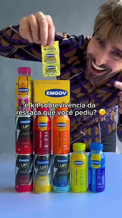 Exagerei? Exagerei. Mas o Kit Sobrevivência Engov tava pronto pra aliviar os sintomas da ressaca