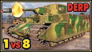 O-I - 12 Kills - 1 vs 8 - World of Tanks Gameplay