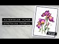 Card Making Hack for Watercolor Cards | Altenew Paint-a-Flower: Iris