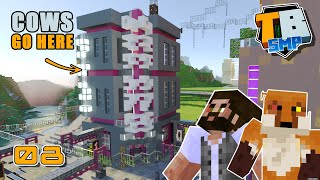 Cows in towers & fun with Tizz! | Truly Bedrock Season 3 [08] Minecraft Bedrock SMP