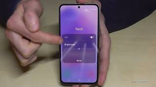 Samsung Galaxy A55 5G: How to on and off the flashlight/torch? And how to change the brightness by phonesandmore 774 views 1 month ago 1 minute, 5 seconds