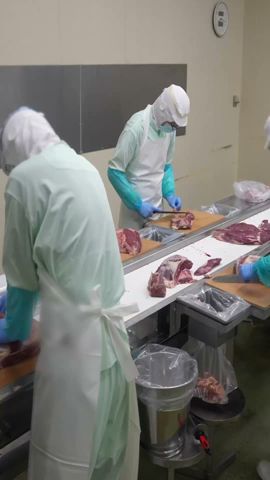 The process of mass producing Japanese corned beef. Japans amazing food factory.(3-min ver.)