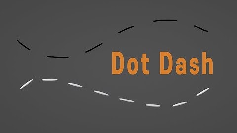 Dot dash effect with geometry nodes (Blender)