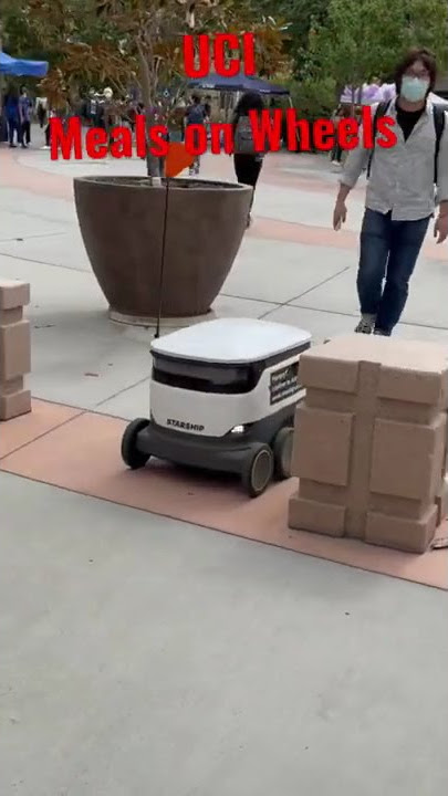 UCI Starship Campus Delivery Service with Robots/#shorts