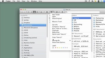 Tip: Use Arrange By to organize files in Finder