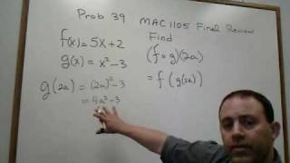 Prob 39 College Algebra Final Exam Review