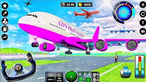 Real Flight Airplane City Pilot Simulator - Plane Boeing Emergency Landing - Android Gameplay