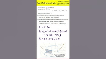 [ Pre-Calculus/SAT/AP exam/IB exam ]-- (Quiz-exam -Sequence Analysis from Sum Formula [Algebra]