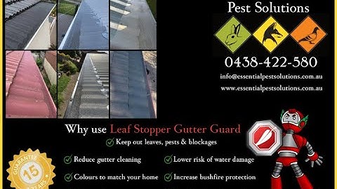 Gutter guard video