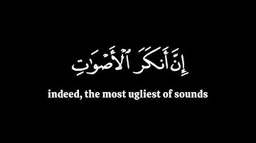 ان انكر الاصوات لصوت الحمير | ياسر الدوسري سورة لقمان | كرومات قران شاشة سوداء